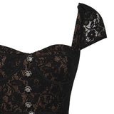 Abito midi in pizzo RS26173MA B SELF-PORTRAIT 