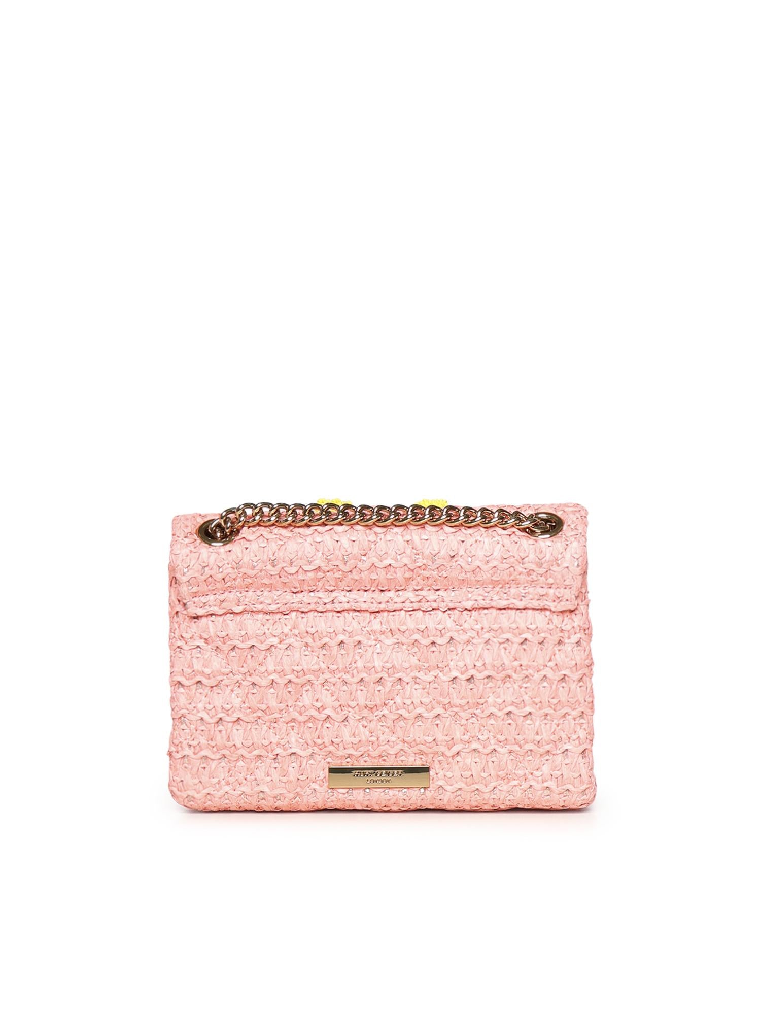 Mini bag Kensington in rafia 5576896999 PEACH KURT GEIGER 