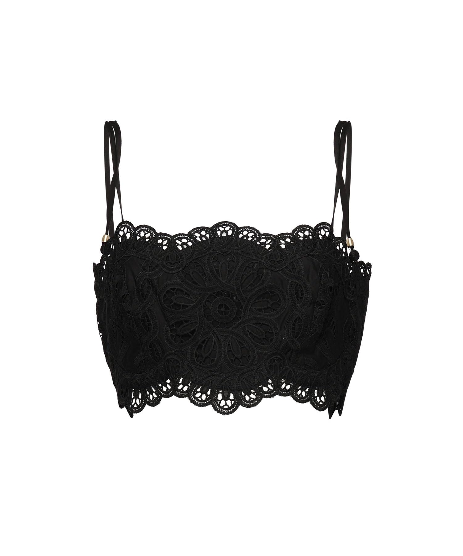 Top Rhiannon con ricamo 4245TSS251 BLK ZIMMERMANN 