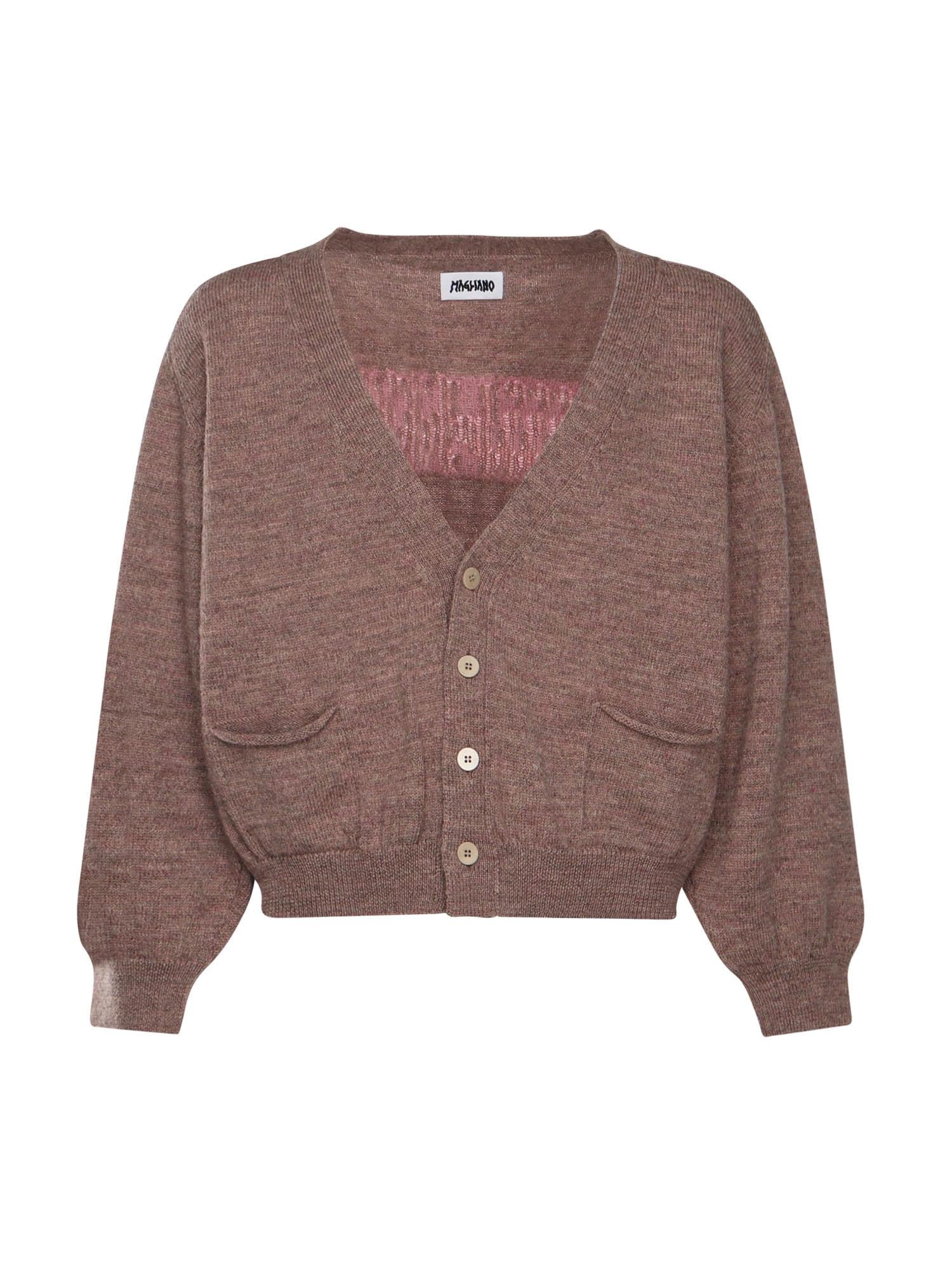 Cardigan con logo MGFW25CA01073 3333 MAGLIANO 