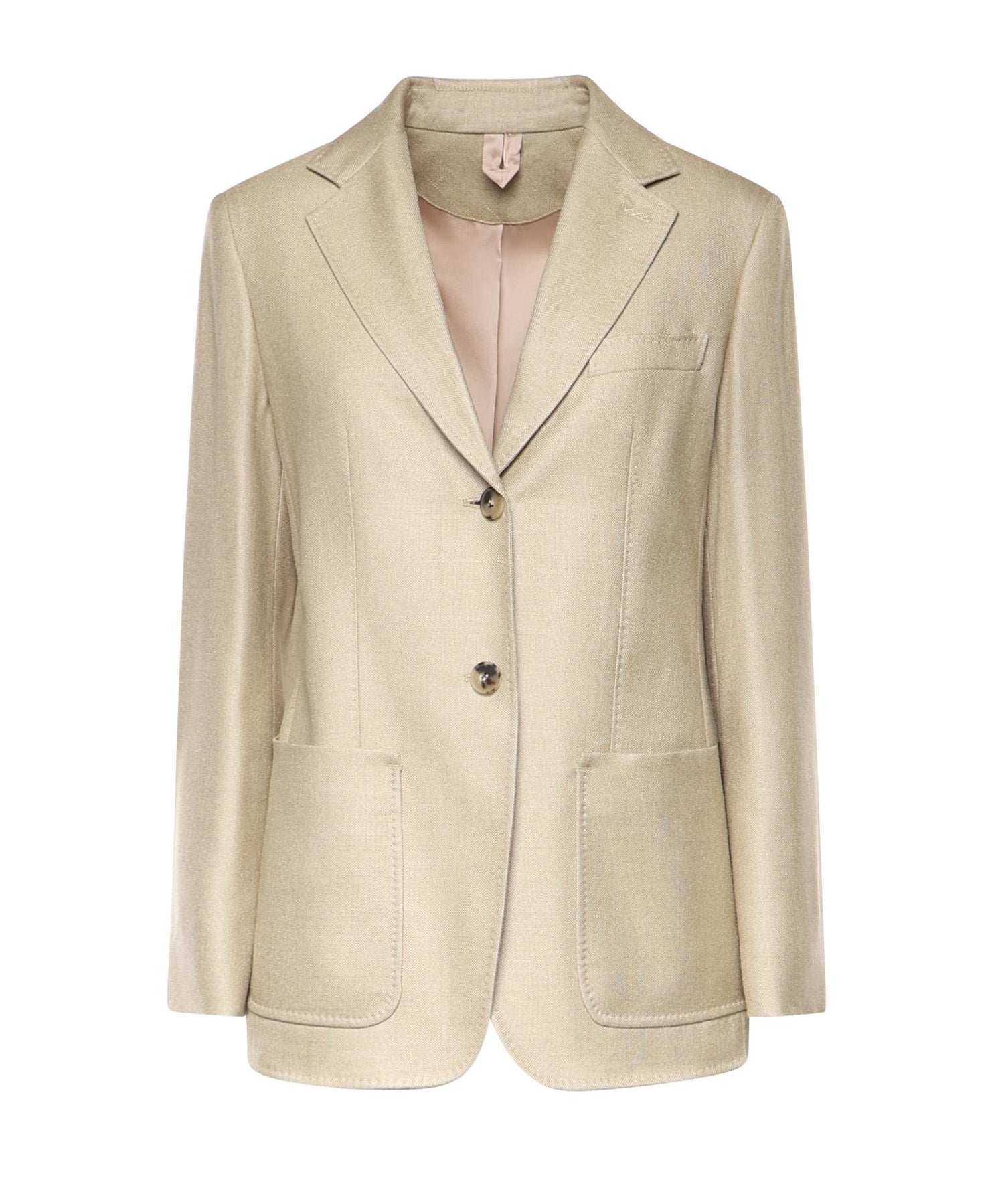 Blazer monopetto in canvas di lana e seta 2611041111600 002 MAX MARA 