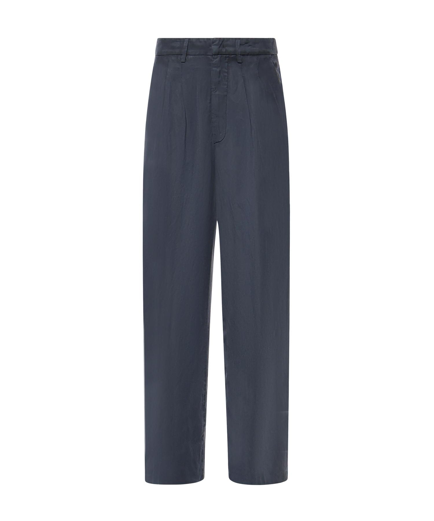 Pantaloni Elois in lino e lyocell DP843 CF0197DBM5890 DONDUP 