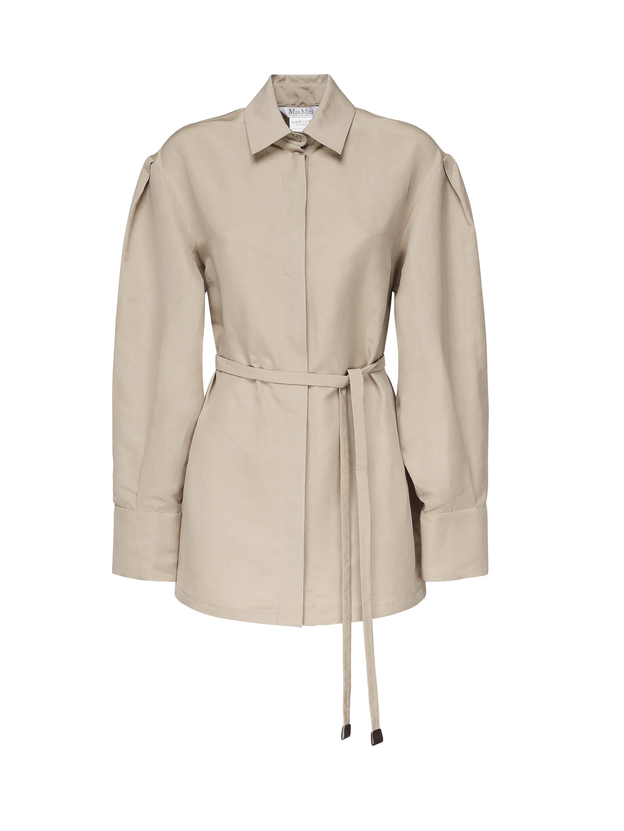 Camicia Affari in lino e seta<BR/> 2511191039600 001 MAX MARA 