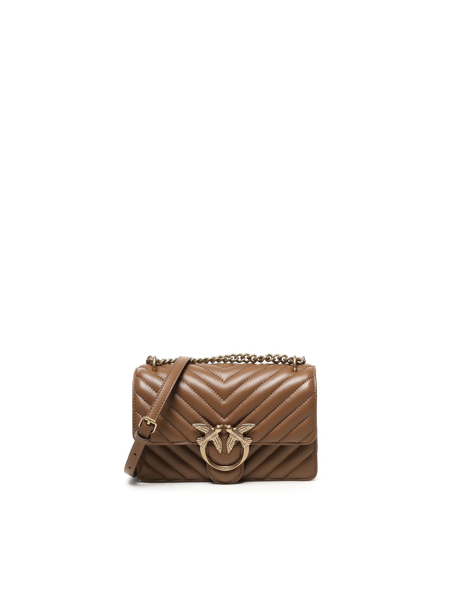 Borsa a tracolla Mini Love Bag One in nappa 100074 A0GKL17Q PINKO 