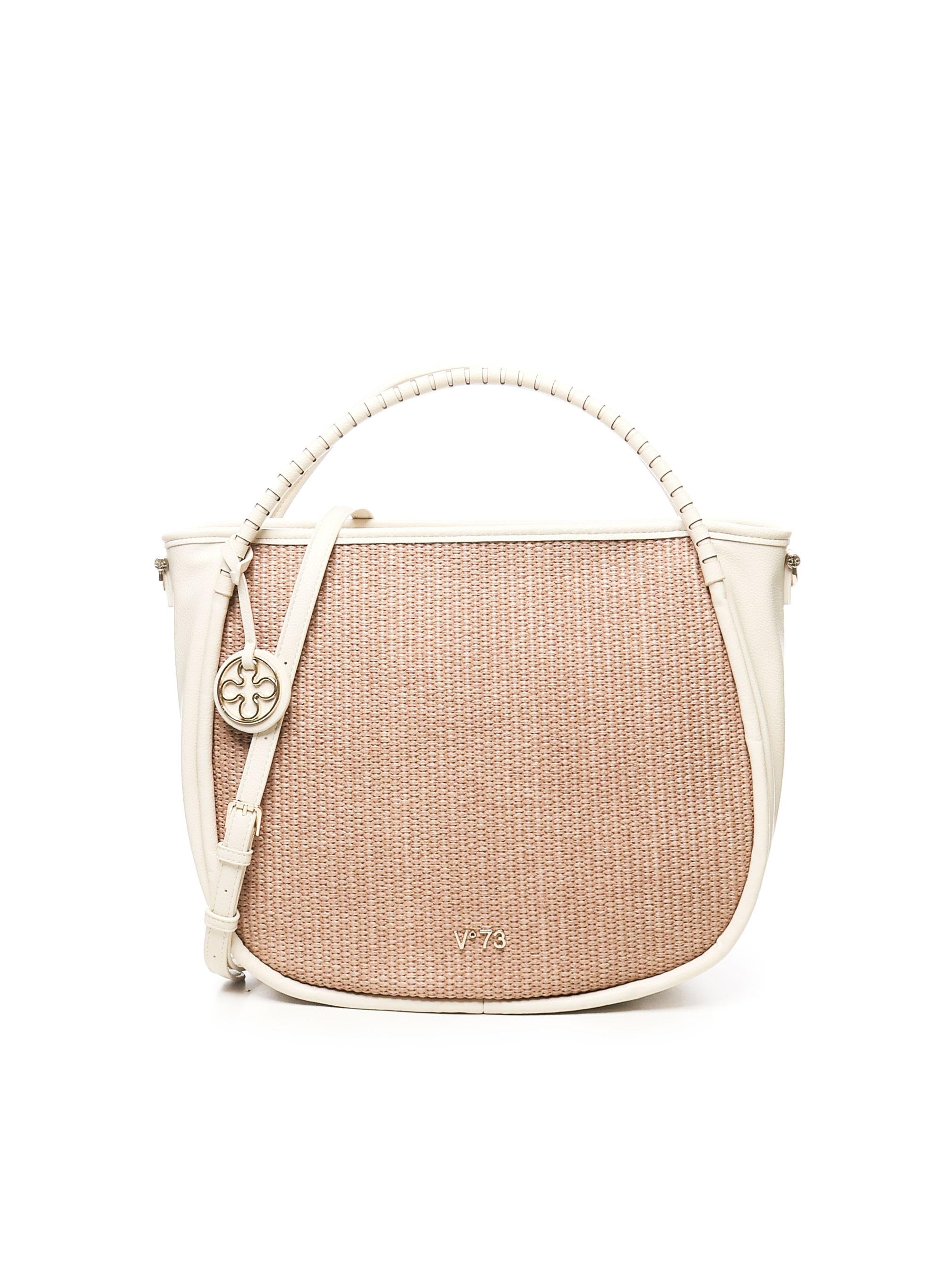 Borsa Flaminia <BR/> 73BS90001 FLAMINIANAT/OFFWHITE V° 73 