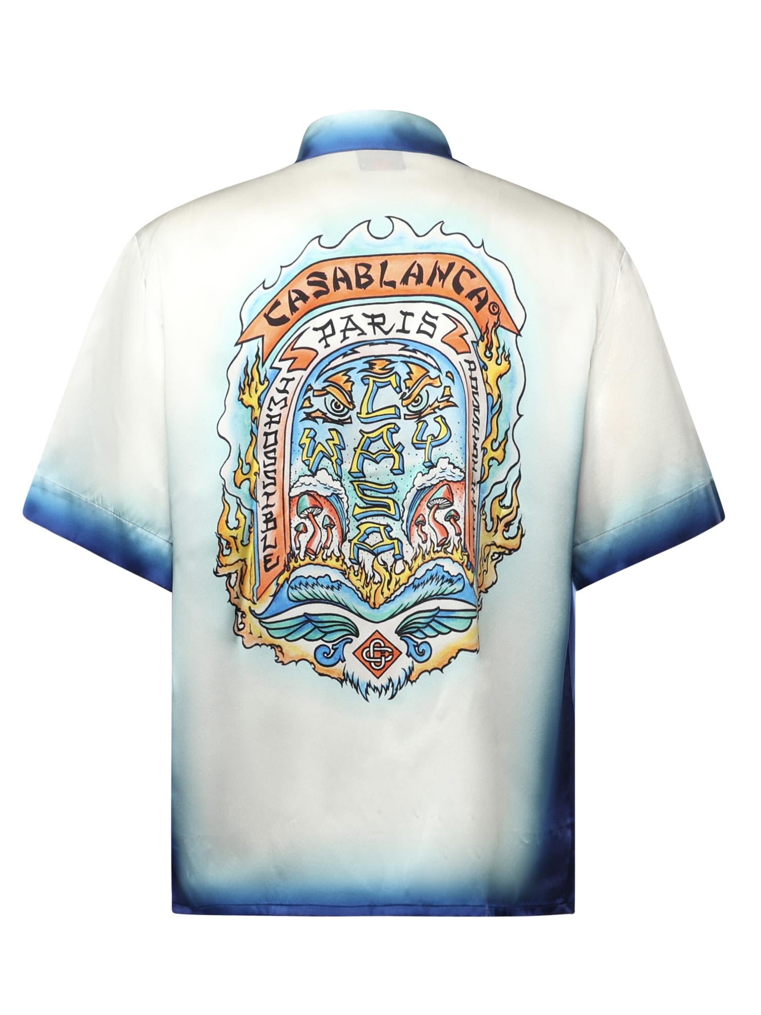 Camicia "Casa Way Skate" in seta UMS25SH03 03 CASABLANCA 