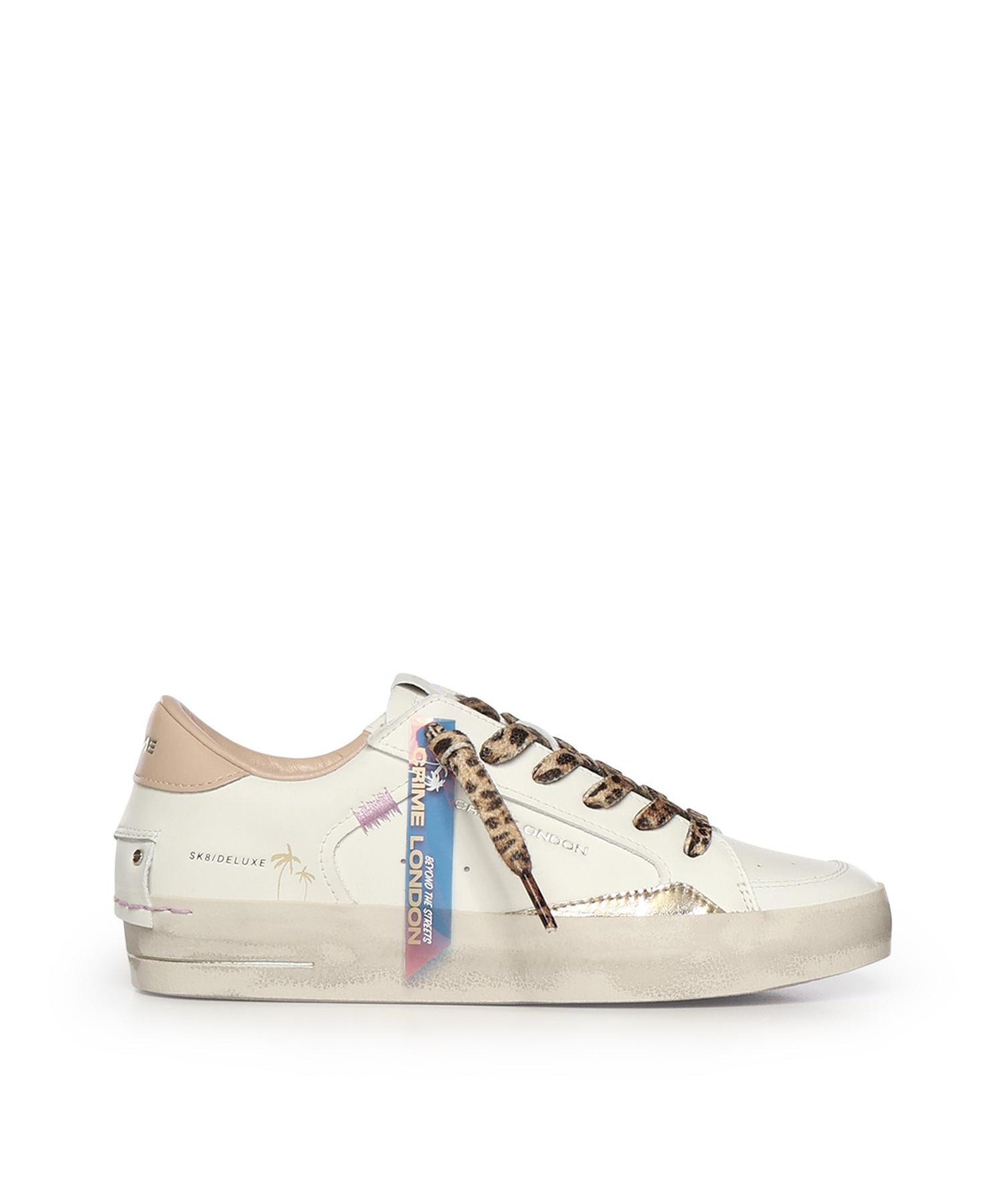 Sneaker Sk8 Deluxe in pelle 29101PP8B WHITE CRIME LONDON 