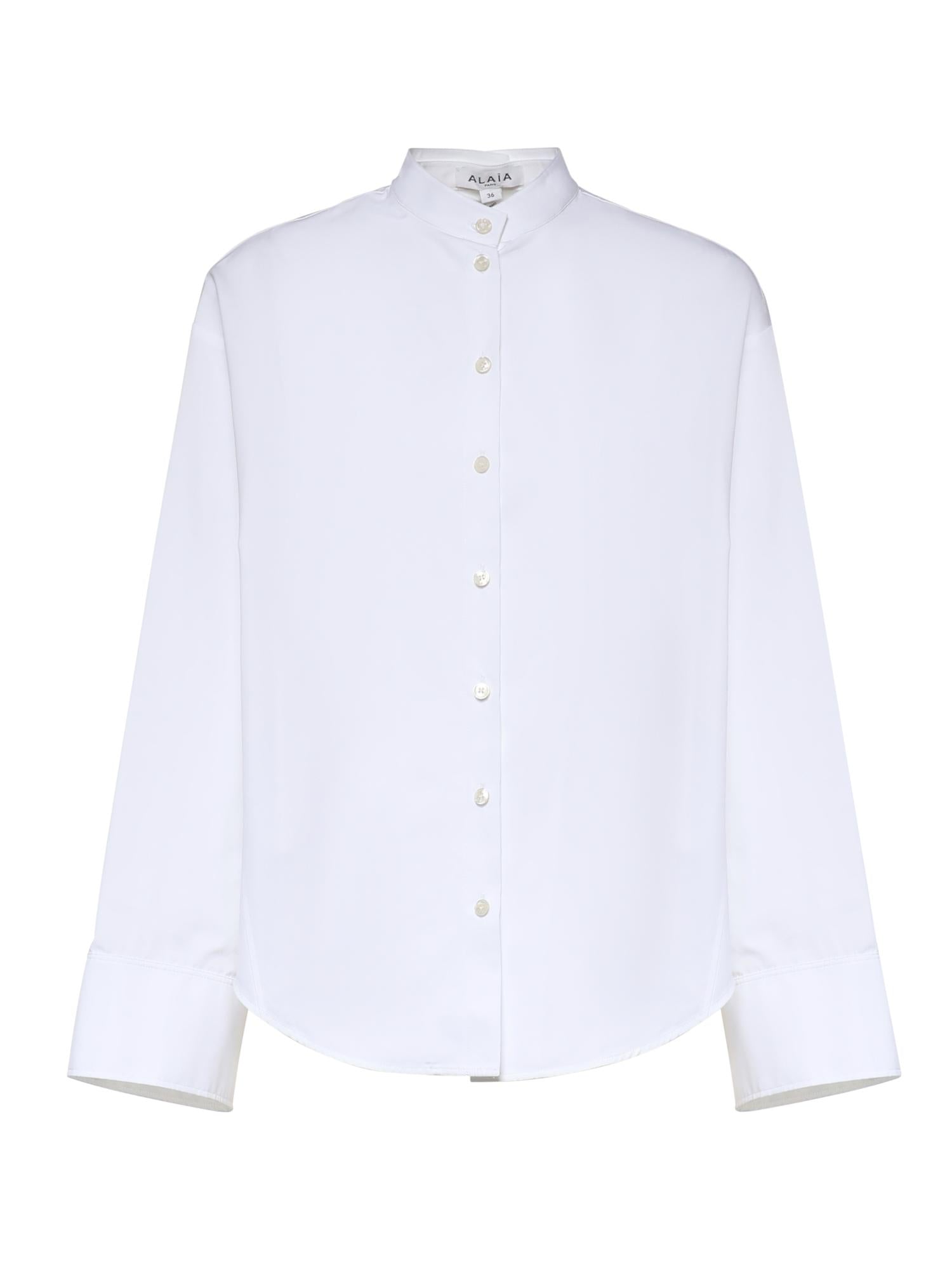 Camicia in popeline di cotone AA9C1010T611C 000 ALAIA 