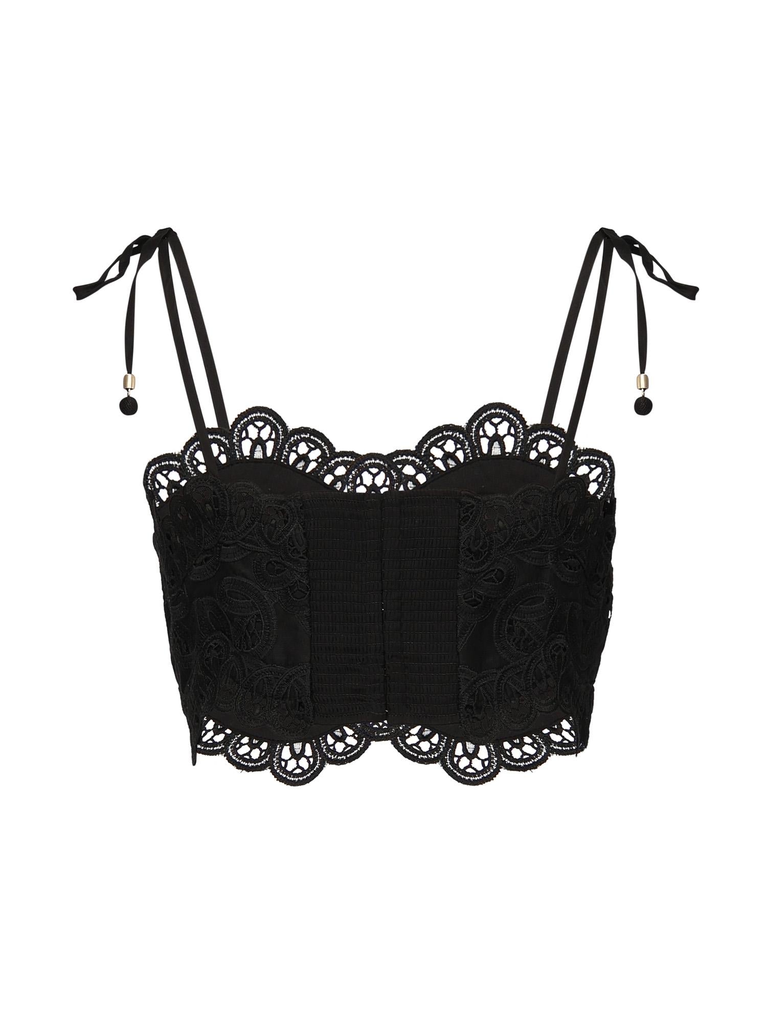 Top Rhiannon con ricamo 4245TSS251 BLK ZIMMERMANN 