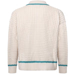 Giacca in maglia con zip KN014 BEI BONSAI 