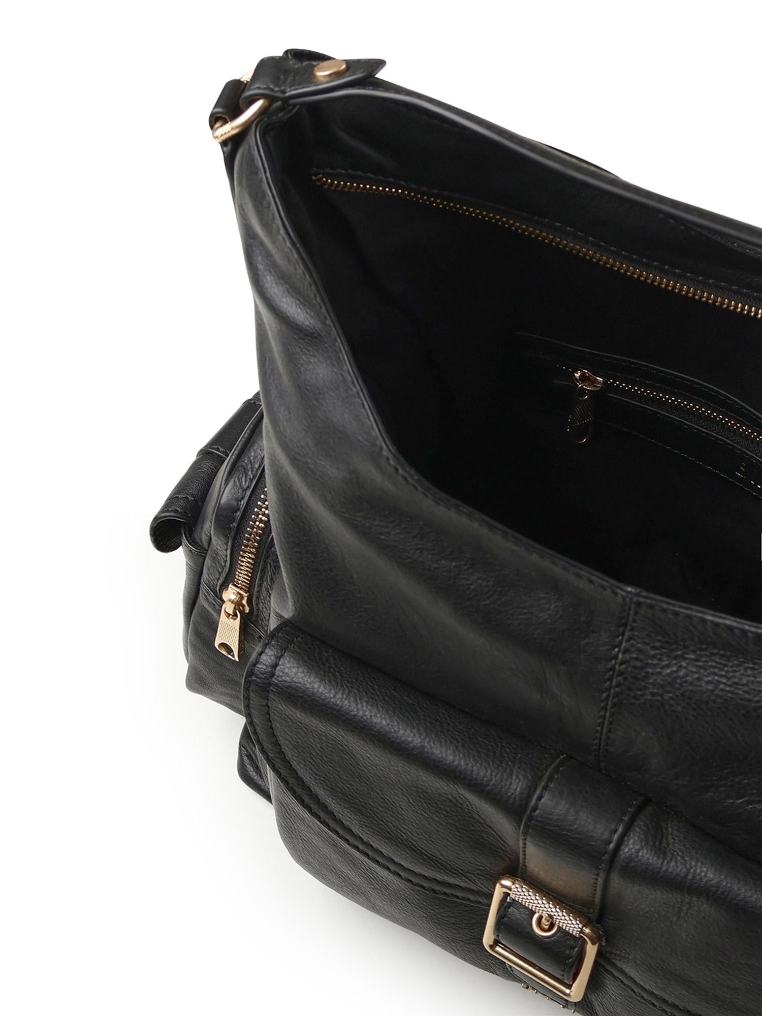 Borsa a spalla Factor in pelle BIBP9EC03 NERO BIASIA 