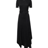 Abito in jersey con cintura AA9R3137J090D 995 ALAIA 