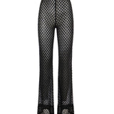 Pantaloni flare in viscosa lamé lavorazione raschel MC25SI00 BR014RS91RE MISSONI 