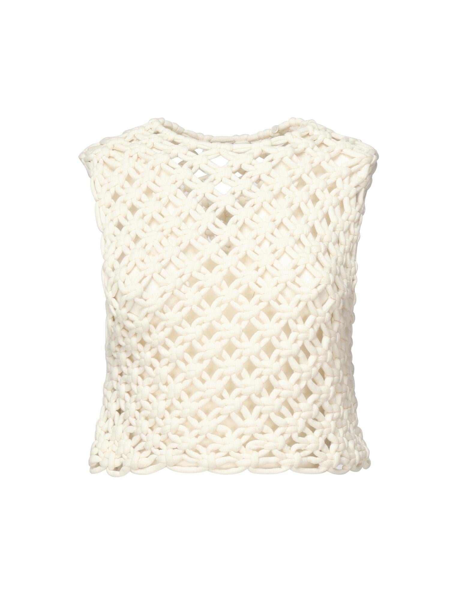 Top annodato a mano AA9H1223K091B 054 ALAIA 