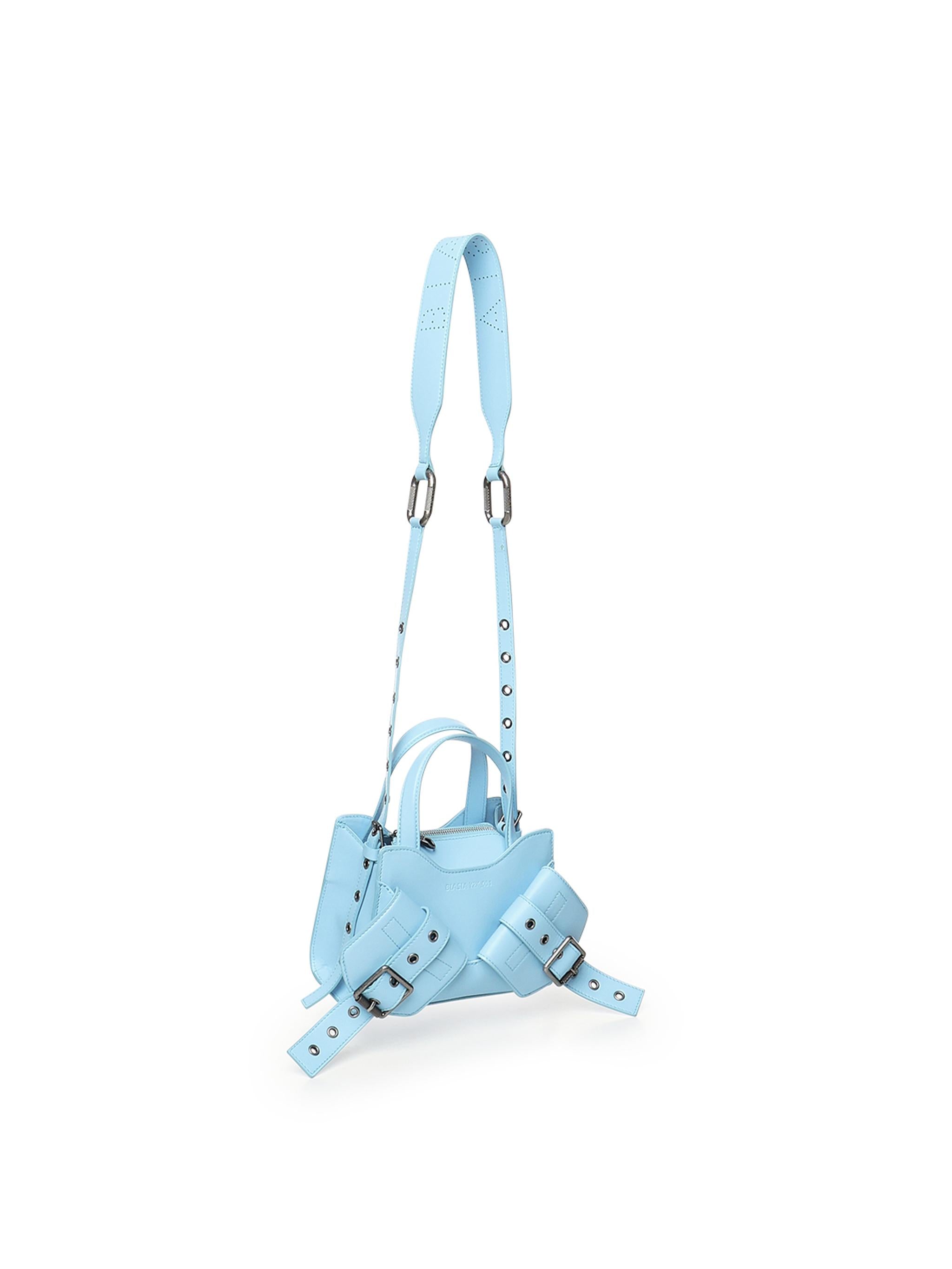 Borsa a spalla Y2K FBBP70004 -AZZURRO/SILV ANT BIASIA 