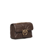 Borsa a tracolla grande Love Bag Puff trapunta farfalla 100039 A1EXL74Q PINKO 