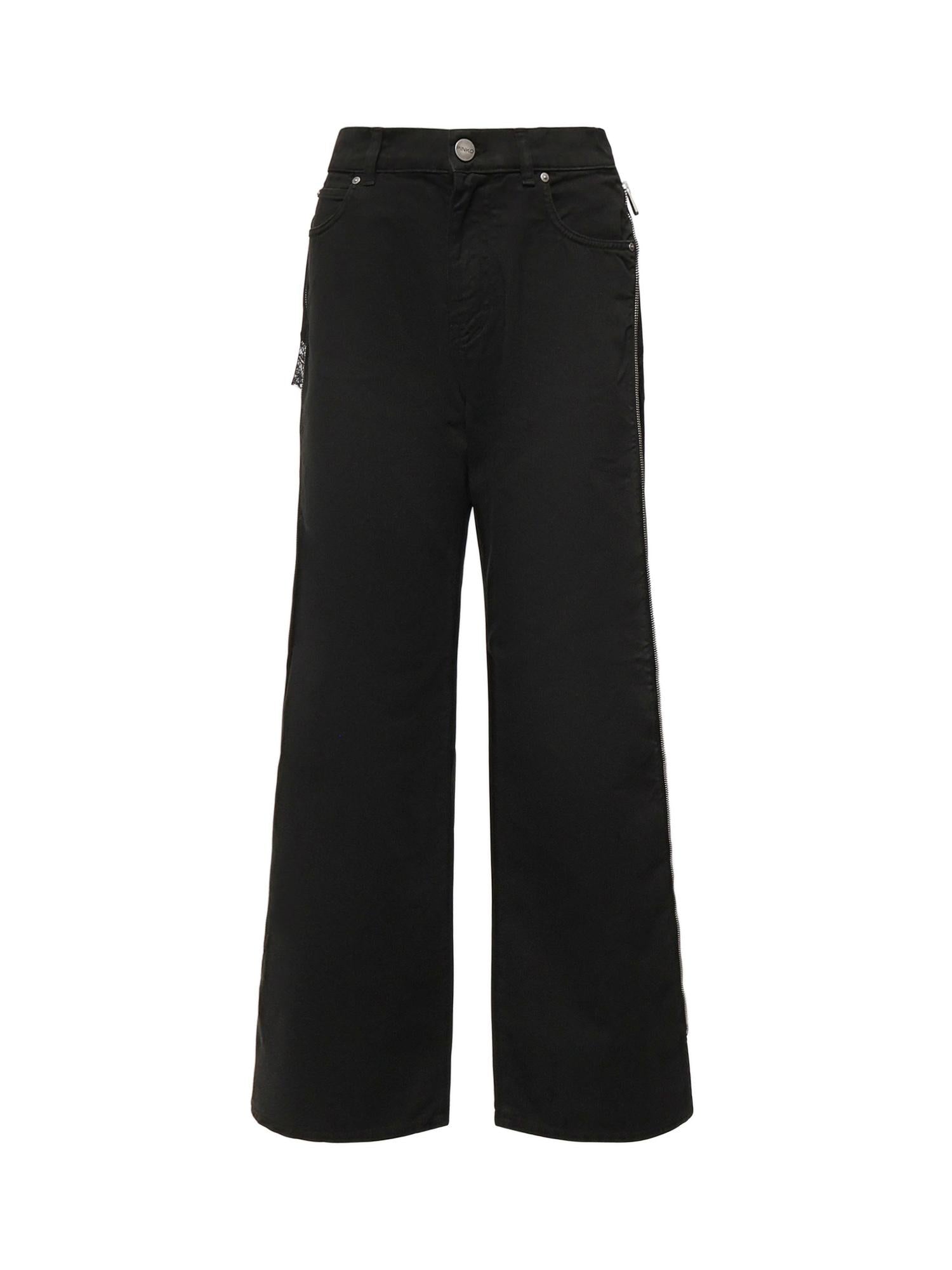 Jeans Wanda con zip laterali 104928 A2V2Z99 PINKO 