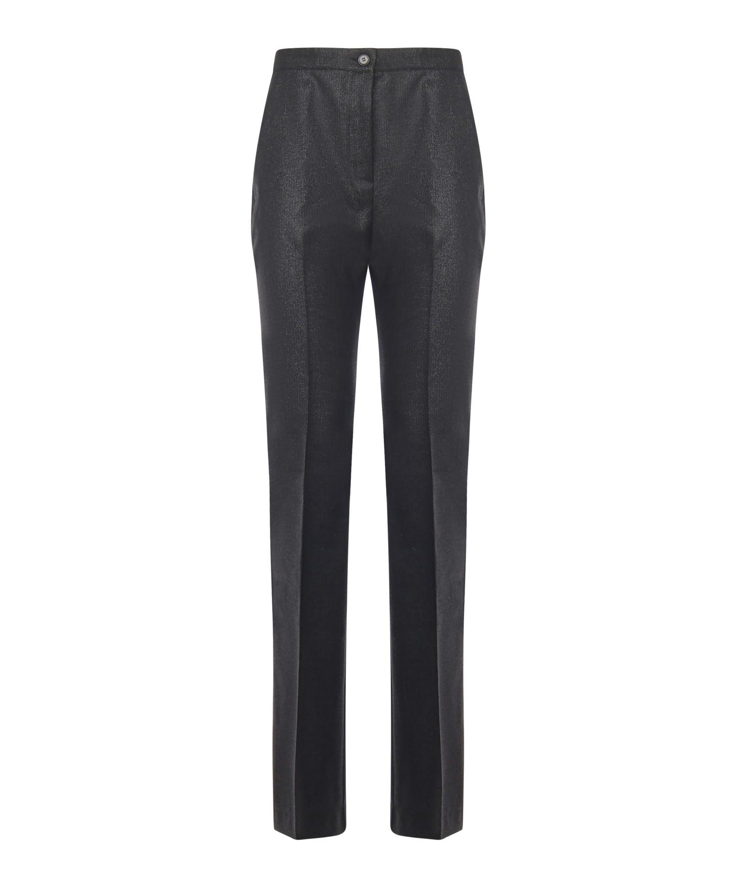 Pantaloni dritti gessati effetto brillante 106124 A305Z99 PINKO 
