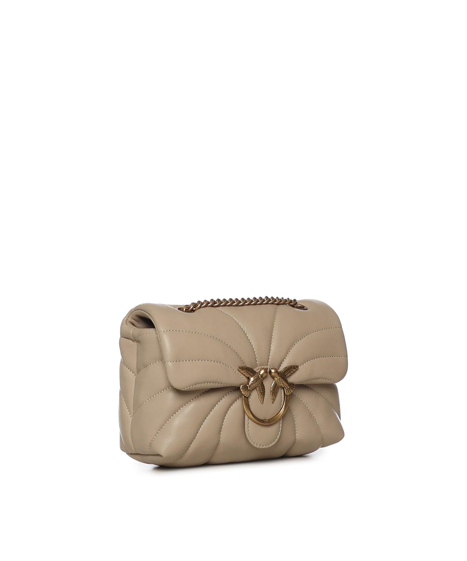 Mini borsa Love Bag Puff Butterfly a tracolla in nappa 100039 A1EXC50Q PINKO 