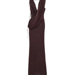 Abito lungo Minerva T190139A TNS038AUBERGINE THE ANDAMANE 