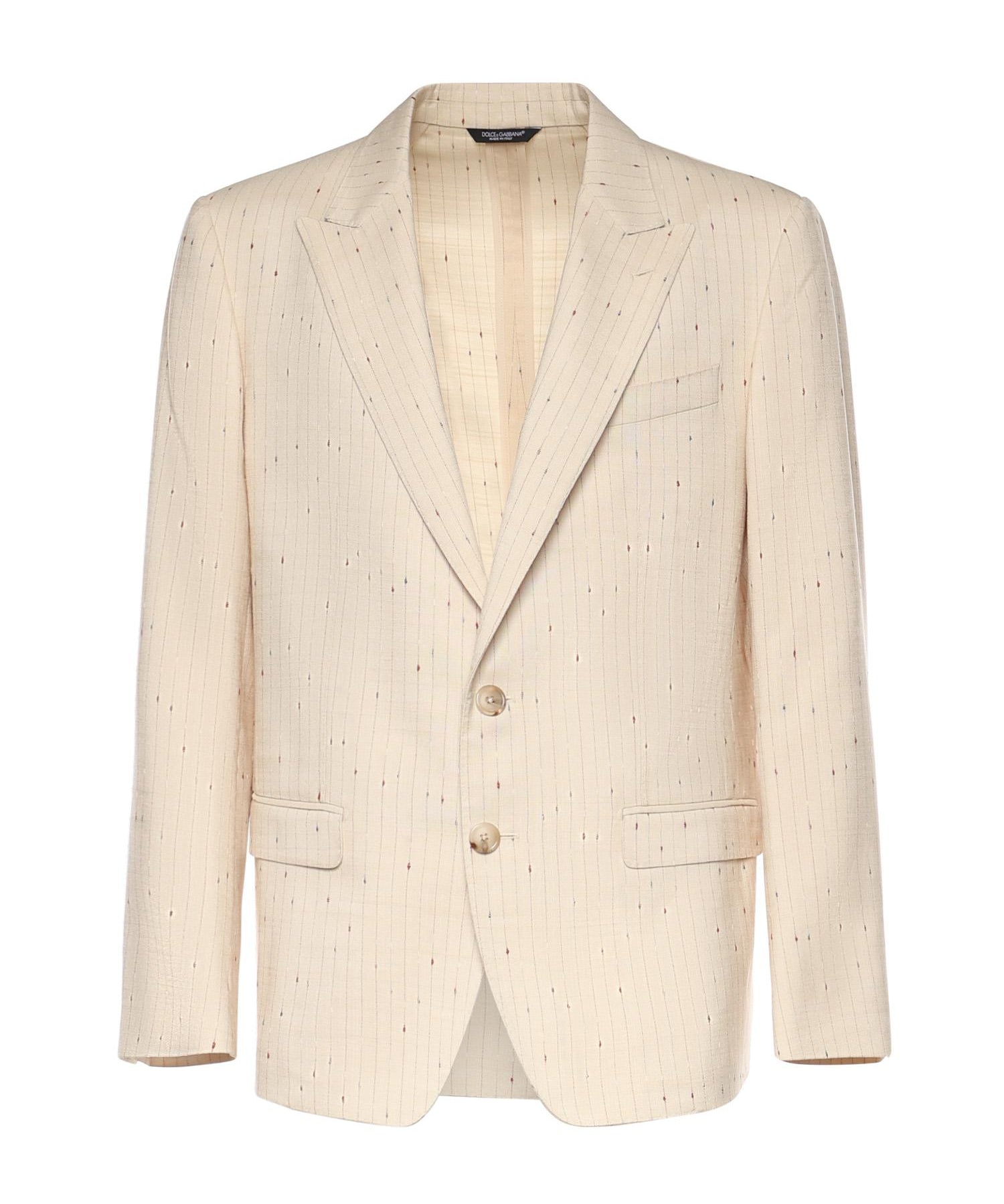 Giacca monopetto con lavorazione gessata G2NW0T FBMFWS8051 DOLCE & GABBANA 
