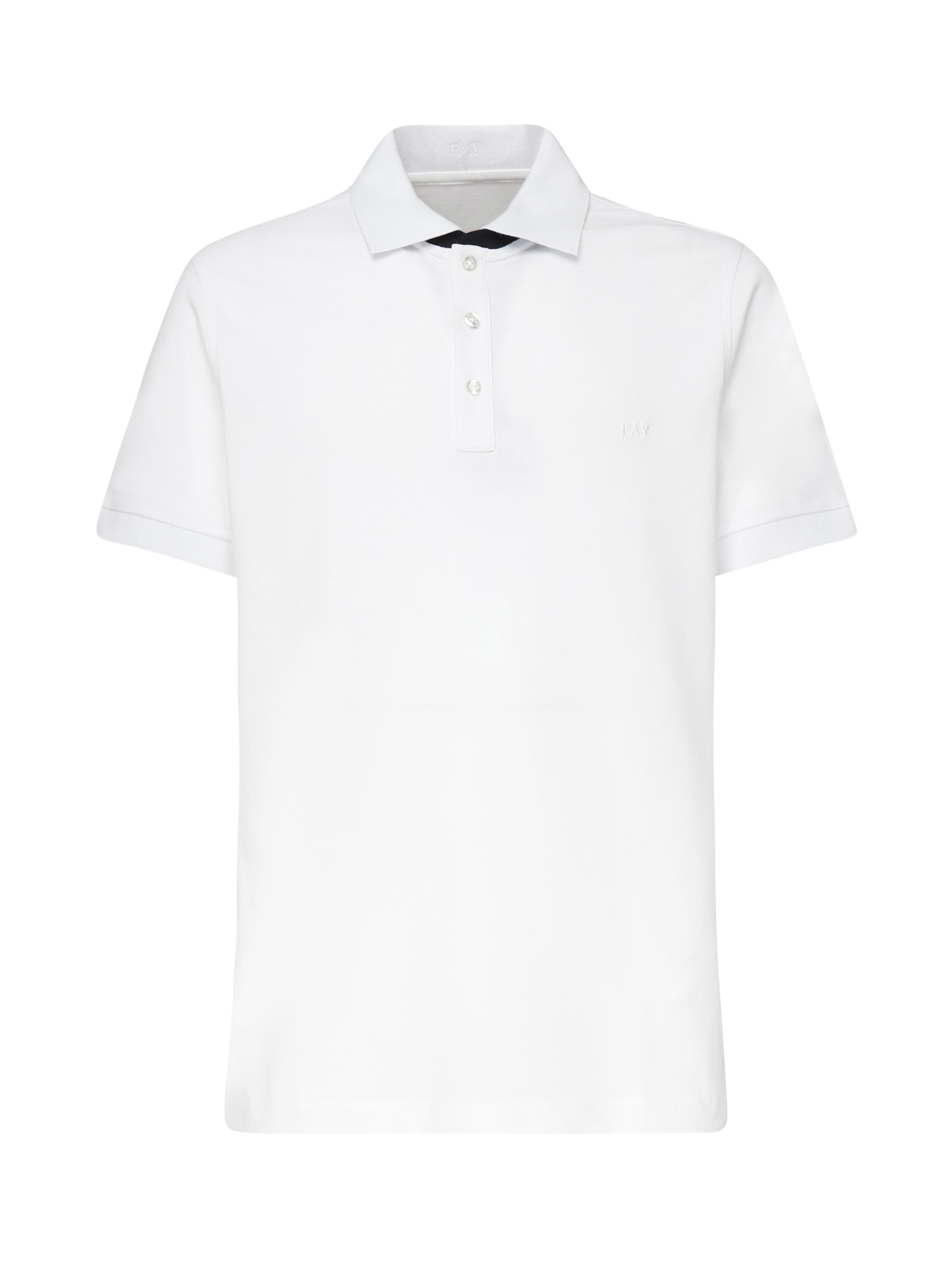 Polo in piqué NPMB250135STDW B001 FAY 