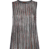 Top in misto viscosa a costine con paillettes DS26SK0S BK01H1SMSMB MISSONI 