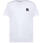 T-shirt con patch Compass in jersey di cotone L1S152100027 S0013V0001 STONE ISLAND 