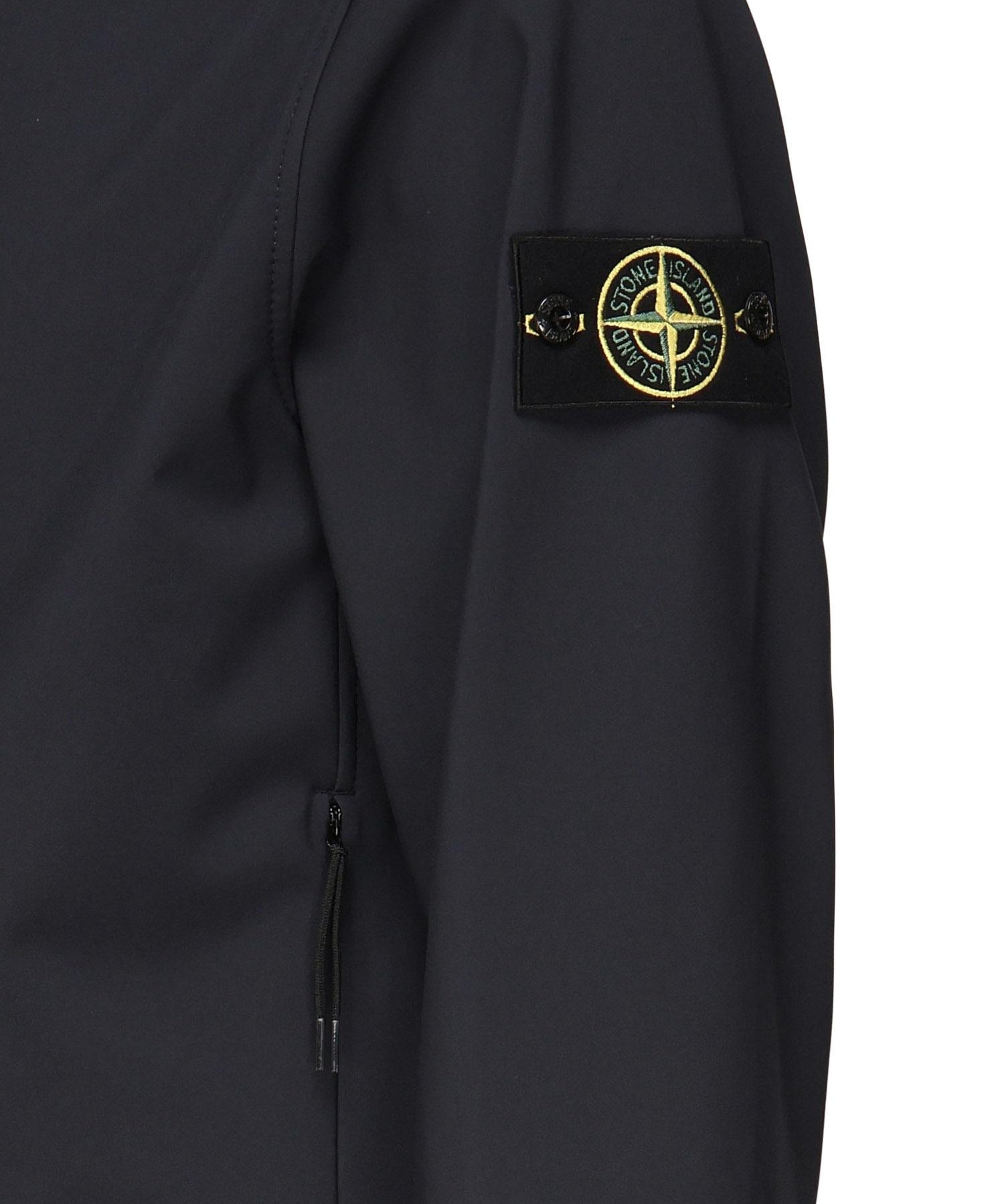 Giacca con zip e logo<BR/> K2S15Q100004 S0B22V0020 STONE ISLAND 