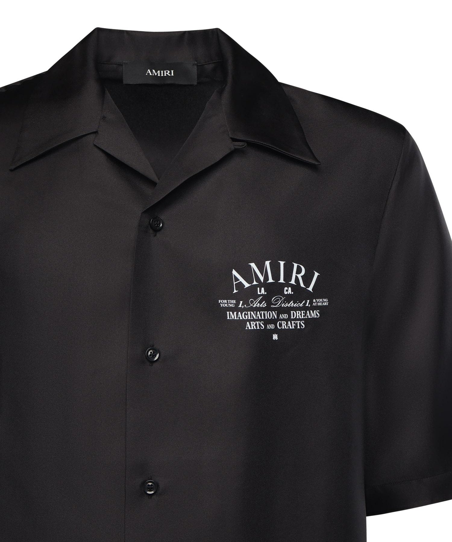 Camicia bowling con logo AMSTBW1018 001 AMIRI 