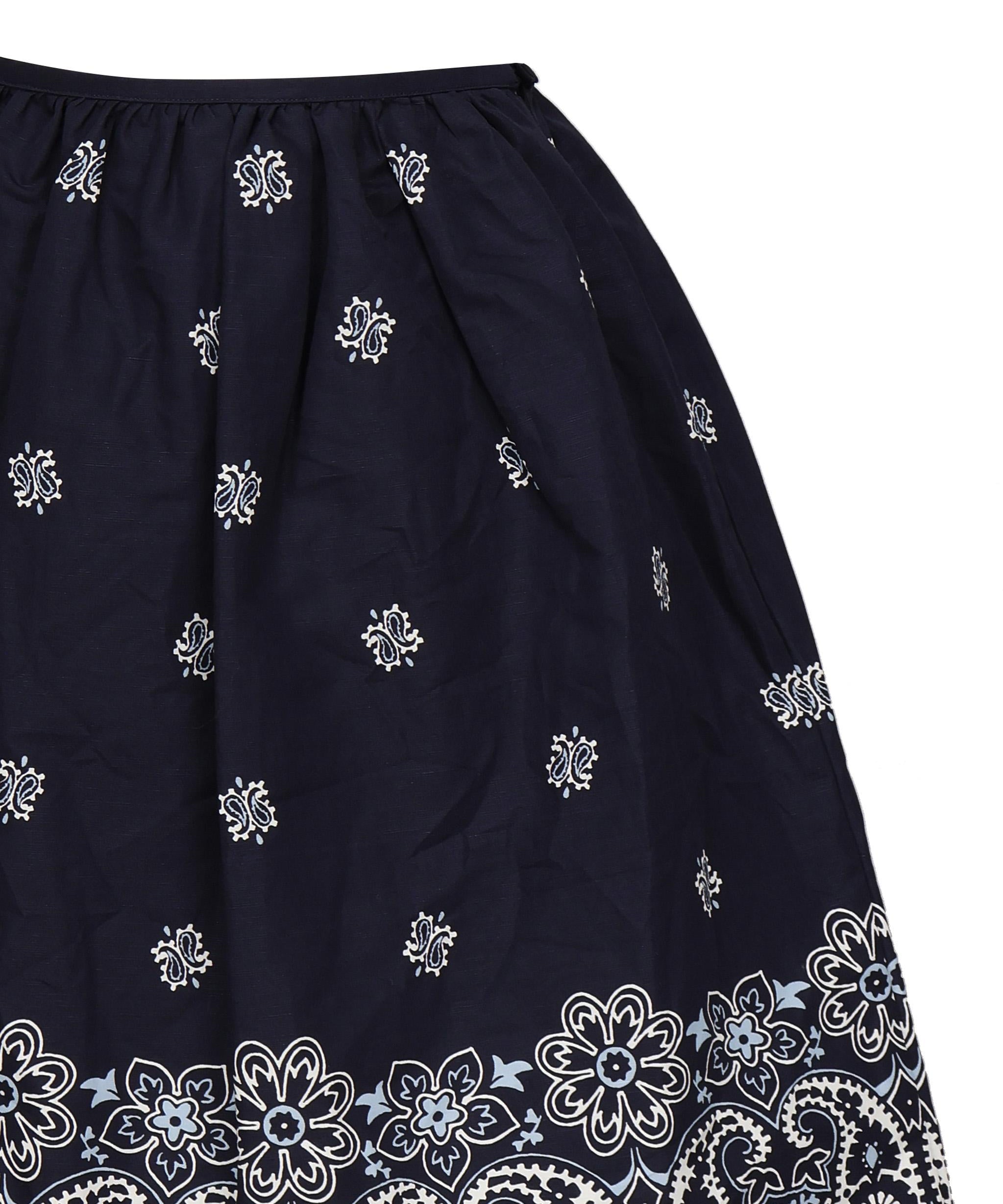 Gonna in popeline fiammato con stampa<BR/> MG2425 17X0F022X MIU MIU 