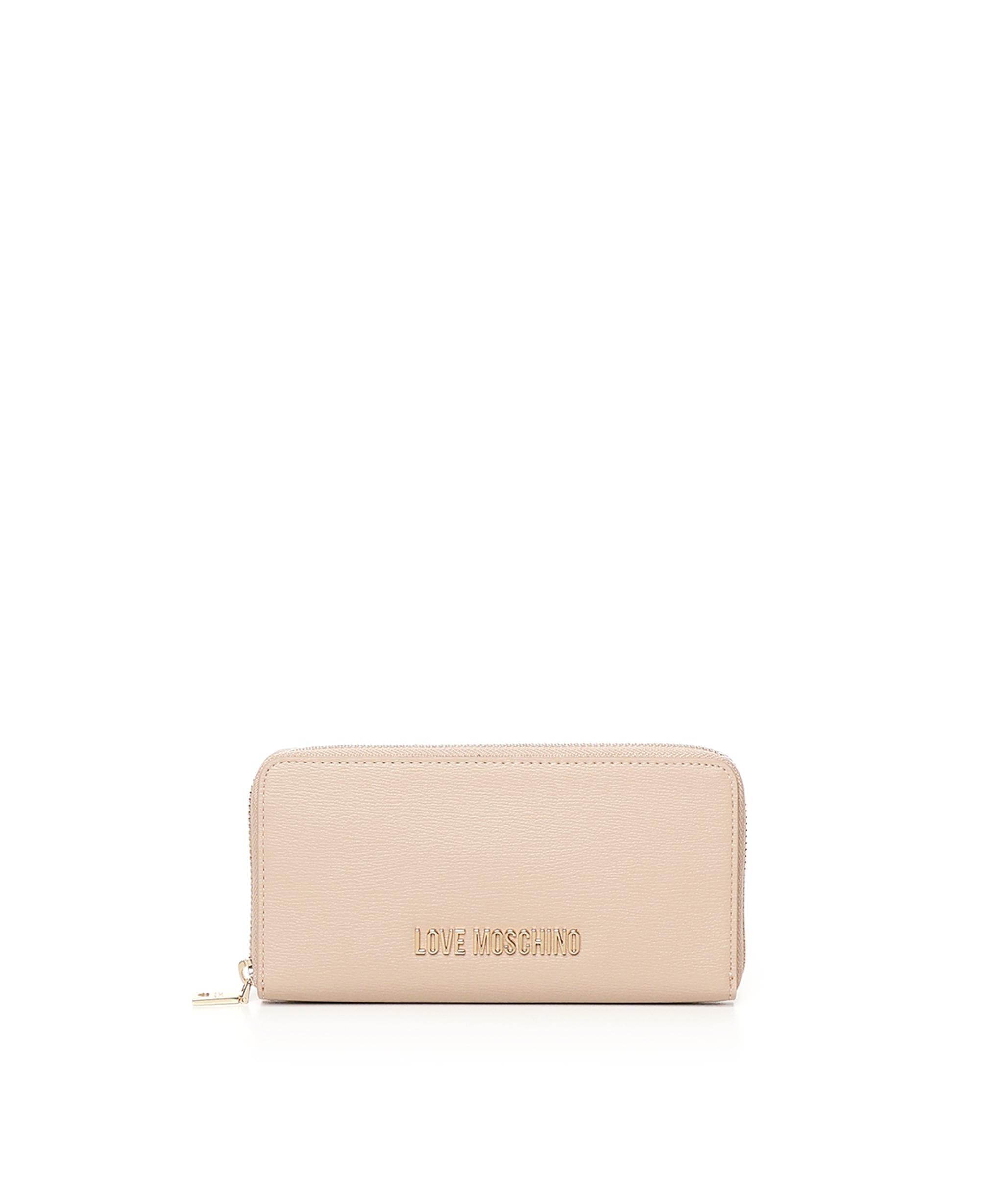 Portafoglio zip around con logo JC5700PP1MLD0 105 LOVE MOSCHINO 