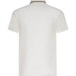 Polo in cotone con finiture Check 8126955 B7078 BURBERRY 