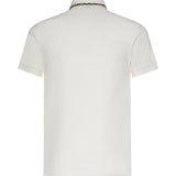 Polo in cotone con finiture Check 8126955 B7078 BURBERRY 