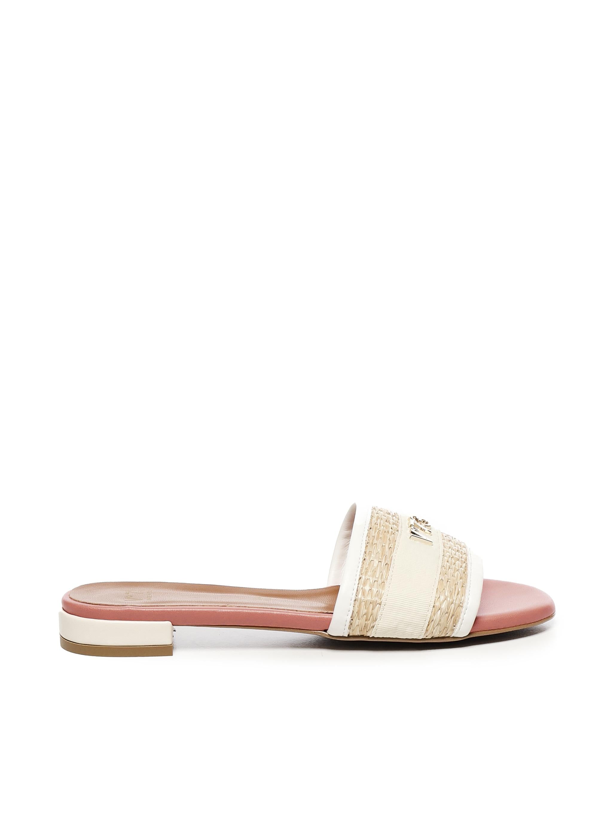 Ciabattine Janette<BR/> 73SC8VD02PAG JANETTEOFF WHITE/NATUR V° 73 