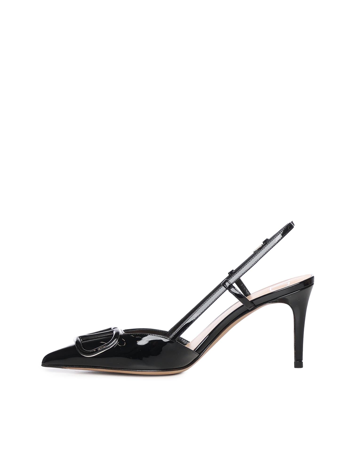 Décolleté slingback VLogo Signature in vernice 7W2S0R01 TMK0NO VALENTINO GARAVANI 