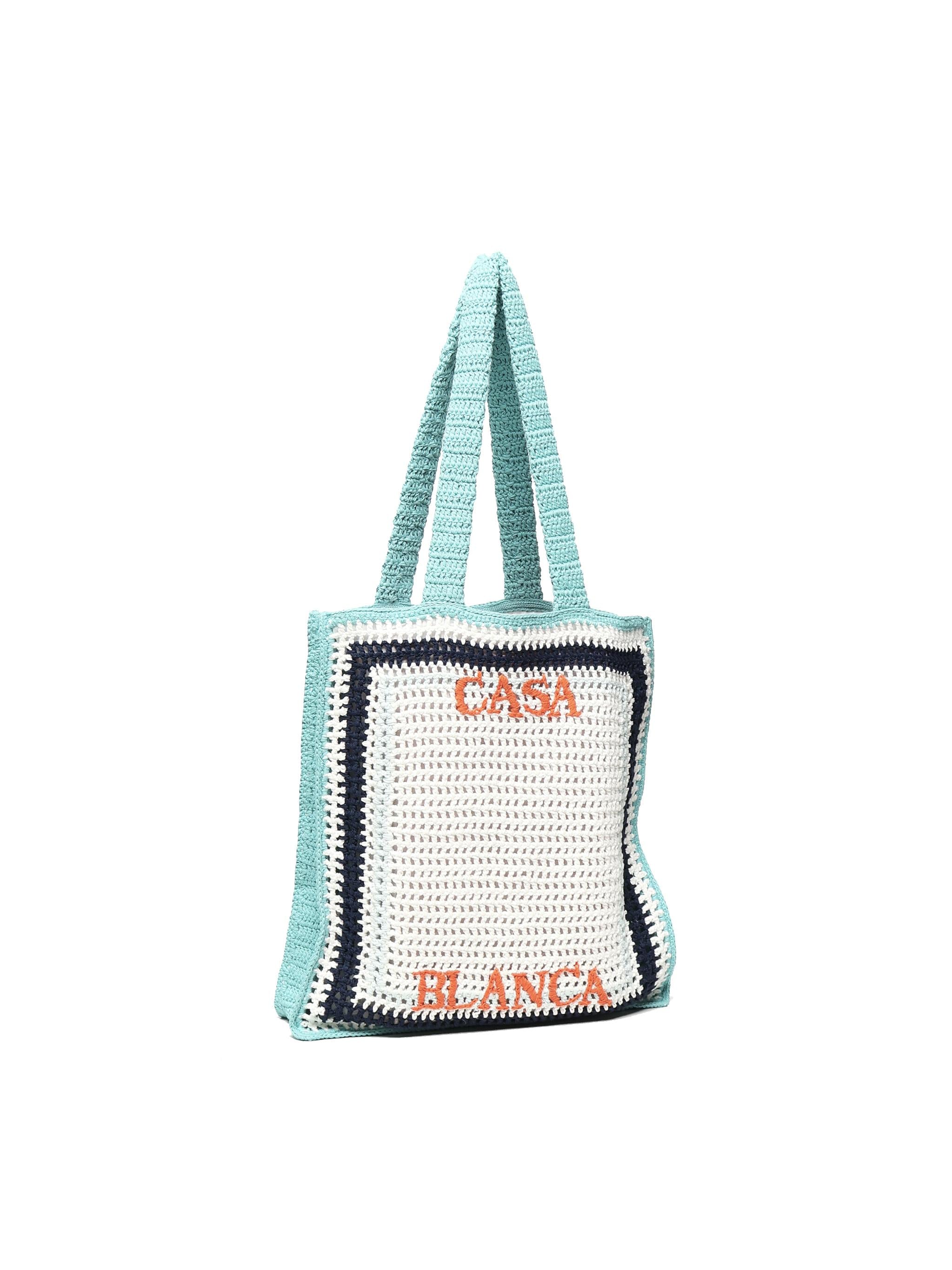 Tote bag Atlantis in crochet AS25BAG132 01 CASABLANCA 
