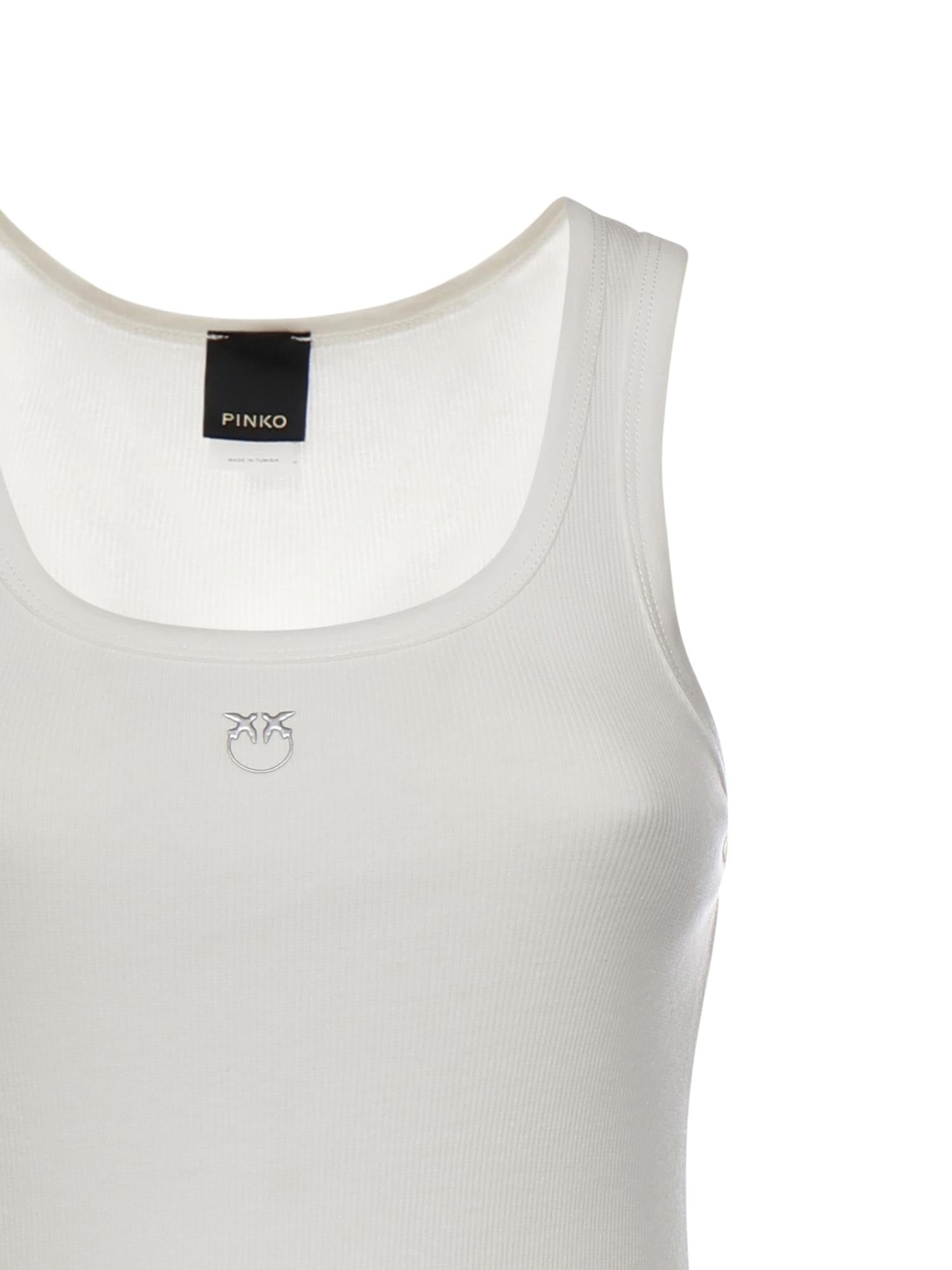 Canotta con logo Love Birds 100807 A338Z05 PINKO 