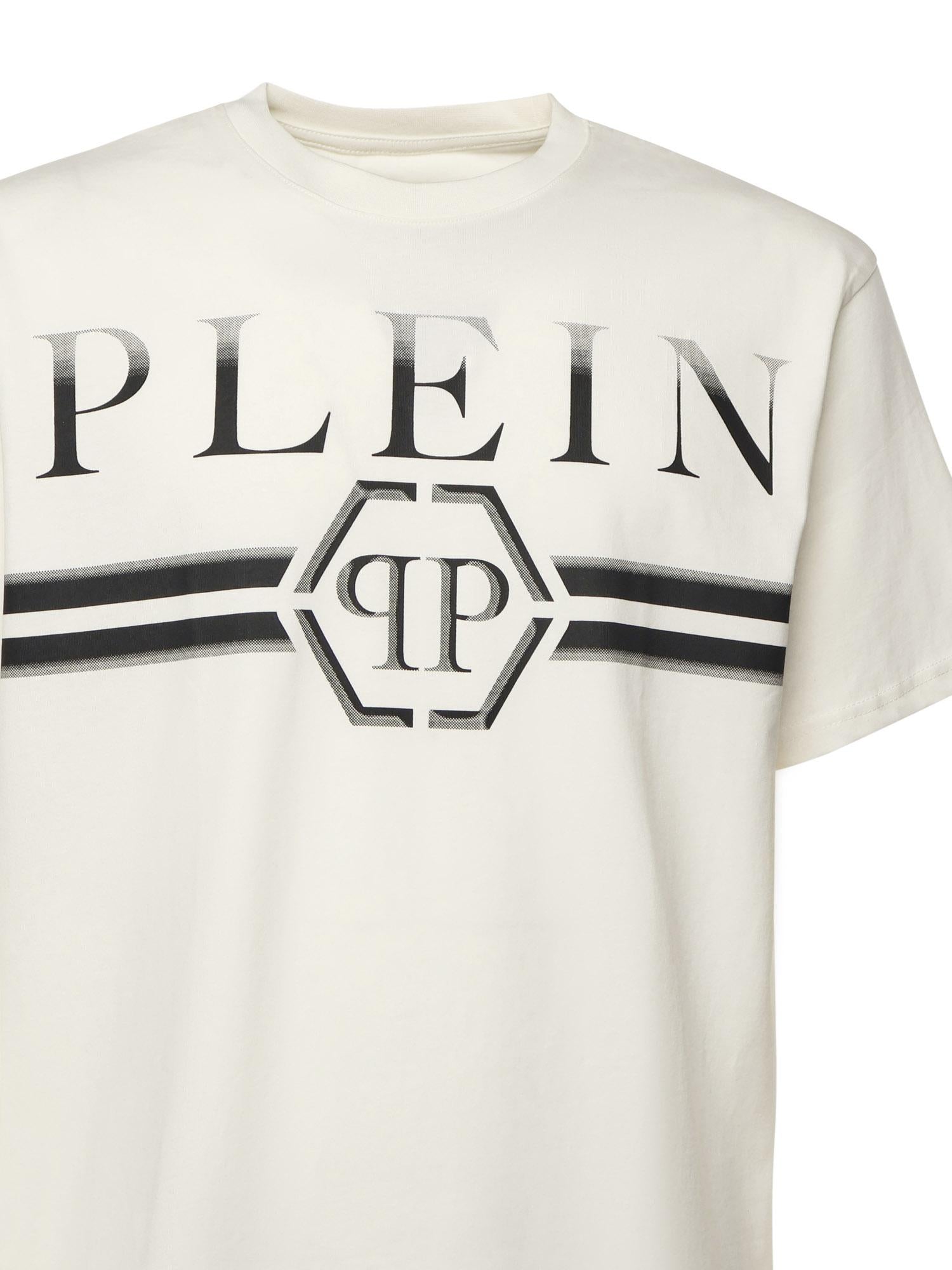 T-shirt con stampa logo FAECMTK8458 PJY002N01OF PHILIPP PLEIN 