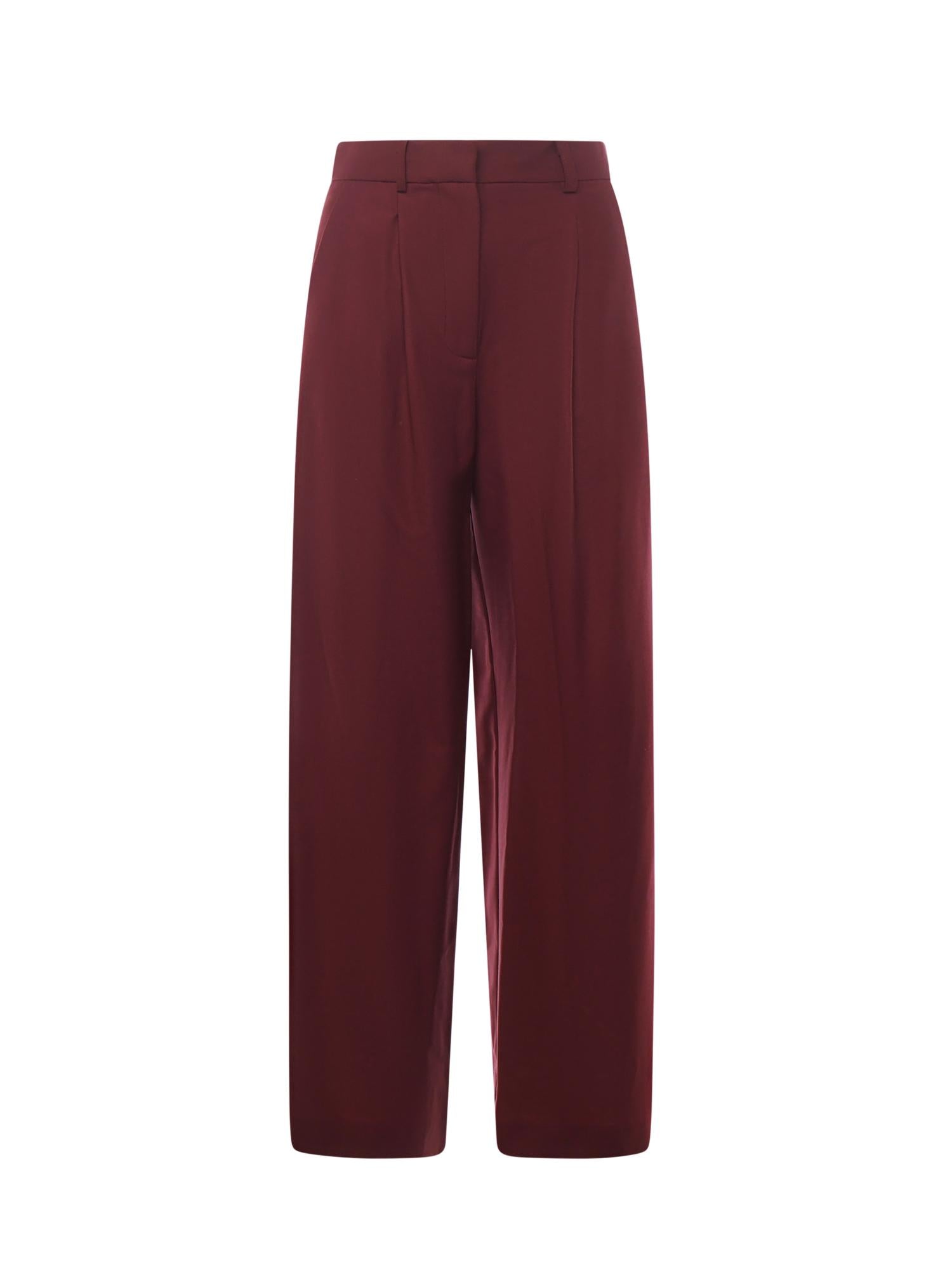 Pantalone palazzo in misto viscosa DP9926 ROUGE NOIRE OTTOD'AME 