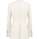 Blazer monopetto in fresco di lana gessato DJ847 ES0080D001 DONDUP 