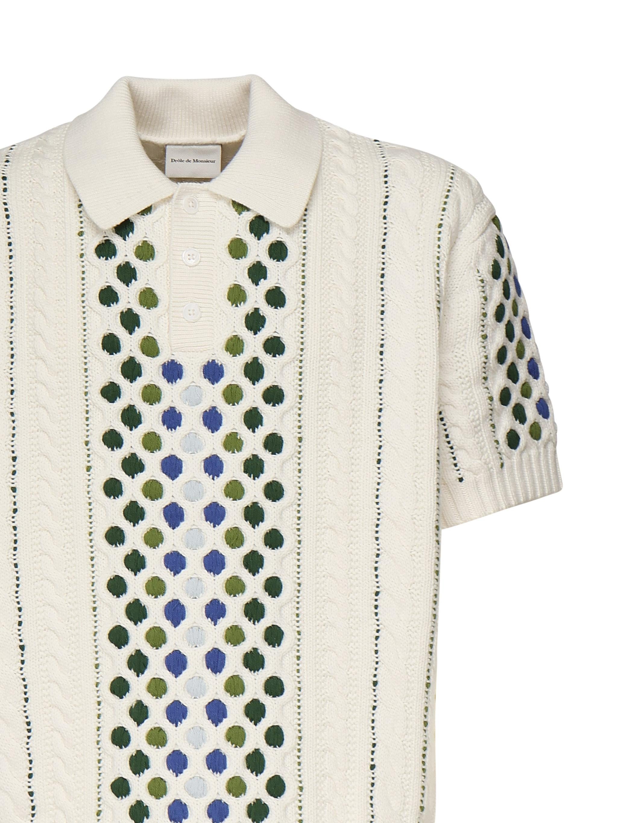 Polo Maille Brodé PO168WO023 CM Drôle de Monsieur 