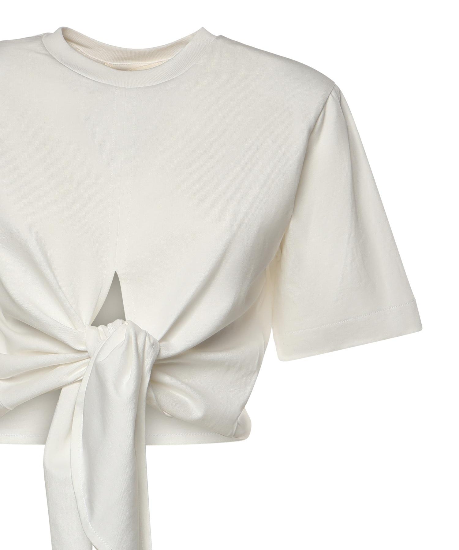 T-shirt cropped in cotone 26SSNTP-0002 BIANCO NINEMINUTES 