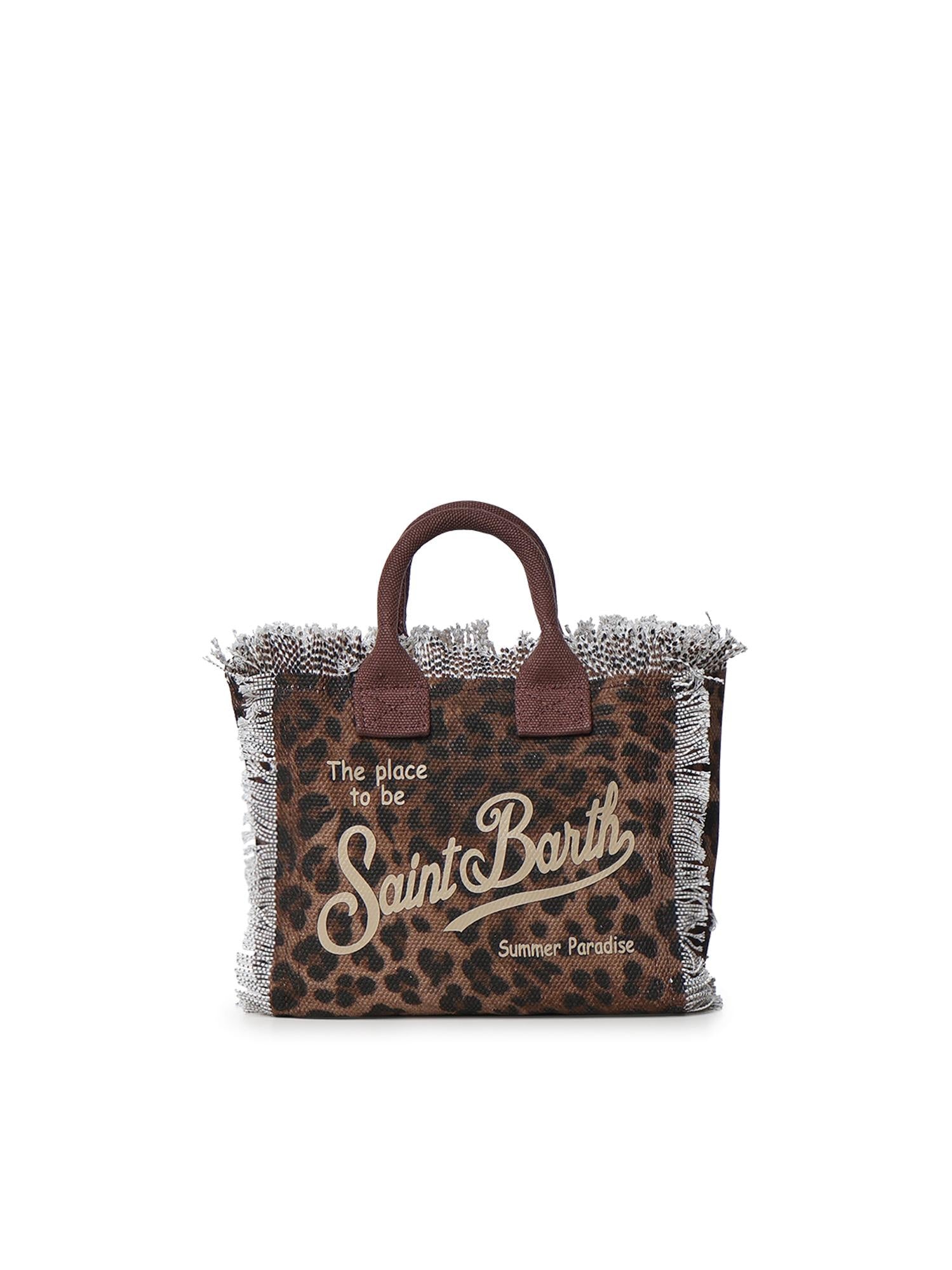 Borsa Vanity mini in canvas leopardato VAMI001 00190L MC2 SAINT BARTH 