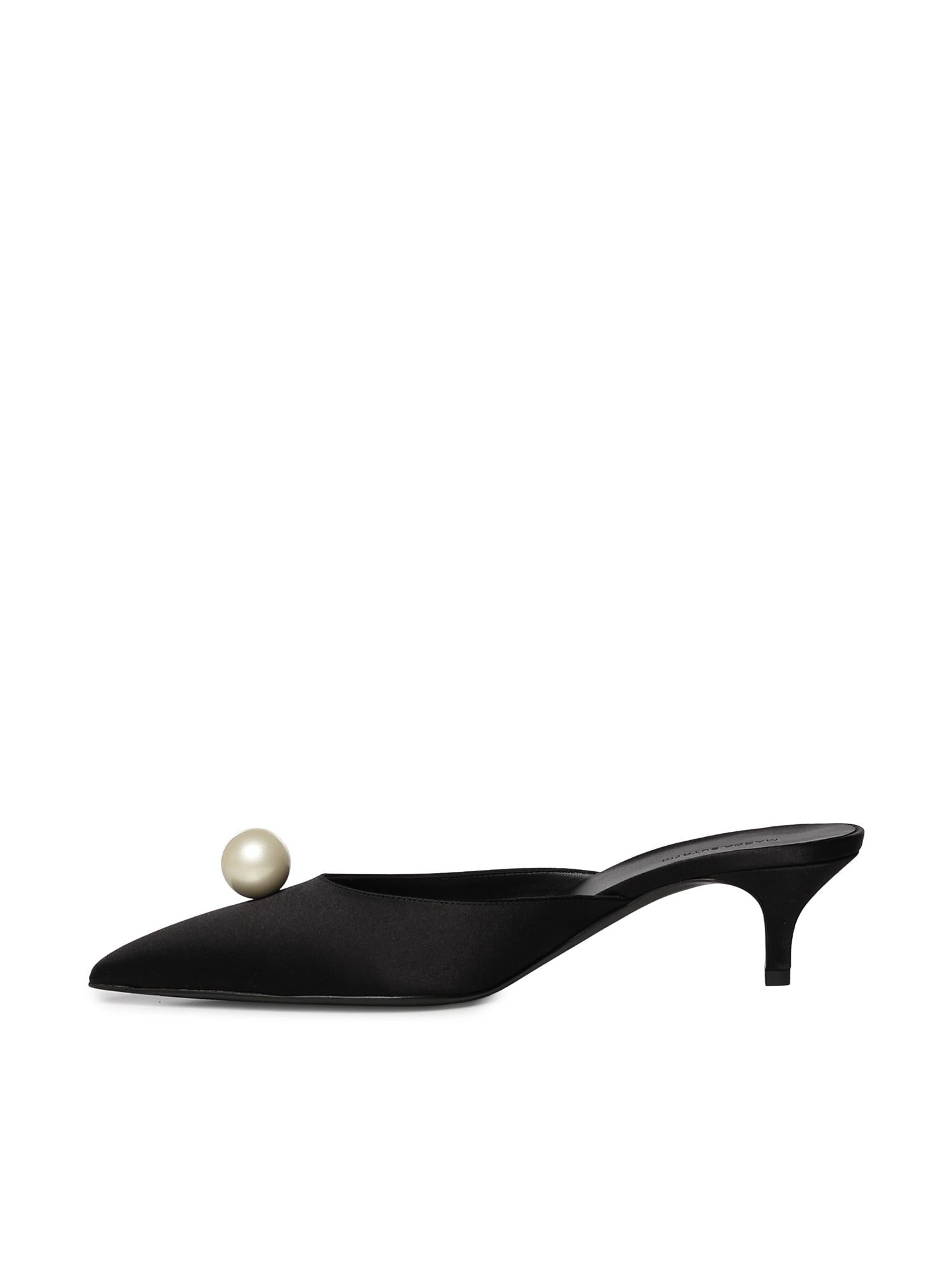 Mules in satin con perle 513526  MAGDA BUTRYM 