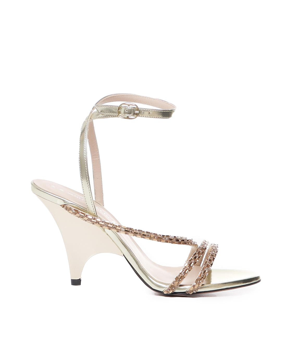 Sandali con strass<BR/> ME1832 SPECCHIOORO MARC ELLIS 