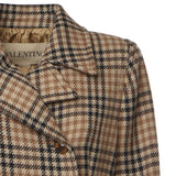 Cappotto lungo in lana Pied-de-Poule 7B0CA7Z0 9RAZ5F VALENTINO GARAVANI 