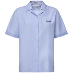 Camicia in vichy con logo MK2048 197IF0UB3 MIU MIU 