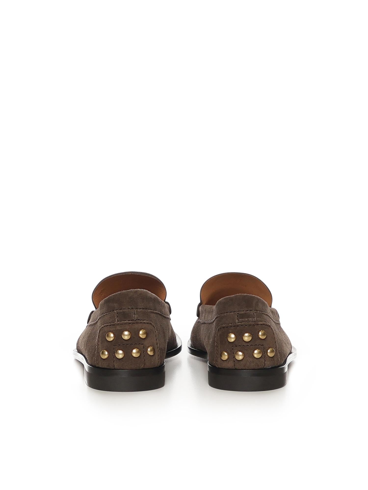 Mocassini in pelle scamosciata XXW03M0KB40DGP ZZZA TOD'S 