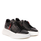 SNEAKERS NEMESIS IN NAPPA COLORE NERO NEMESIS 2 NAPPA NAPPA/COCCONERO/NERO GIULIANO GALIANO 